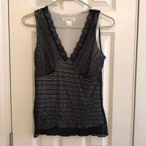 White House Black Market Black Tank Top